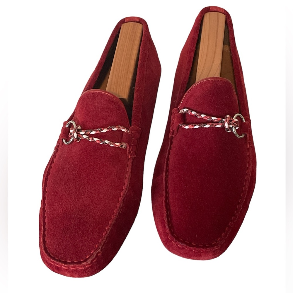 Aldo Men’s Driving Loafers Roxbury Red Suede Size 9